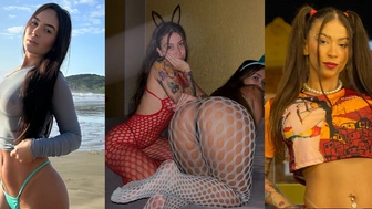 Amador Emily Ferrer e Mc Pipokinha mostrando o rabão gostoso