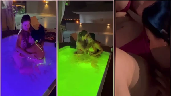 Debora Peixoto aparece em um vídeo picante em um motel com sua amiga safadinha