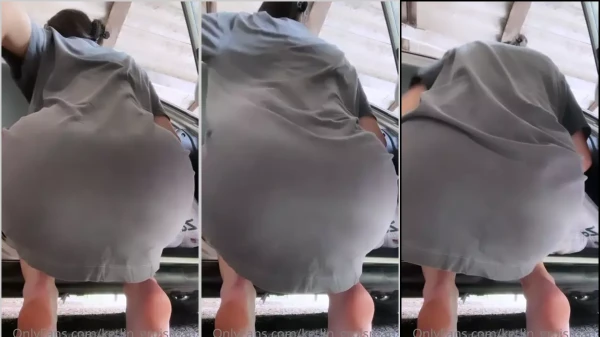 Ketlin Groisman com um vestido justo, sem underwear, deixando o corpão à mostra