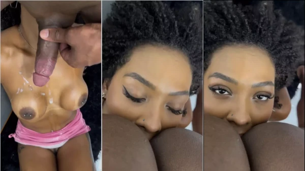Amandinha Black com seus peitões na gostosura de um belo boquete