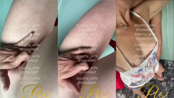 Patty, a esposa, permitindo que o amante dê uma passada de mão nela