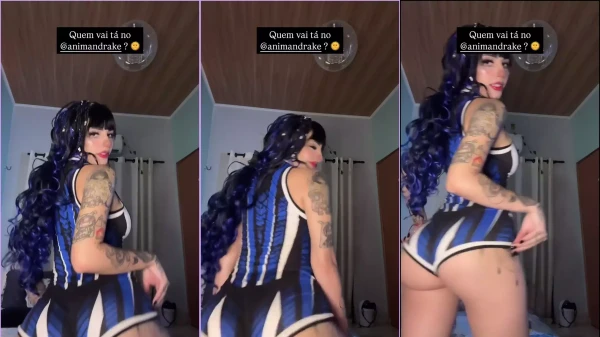 Yasmin arrasando com um cosplay de gato super sexy no vídeo quente!