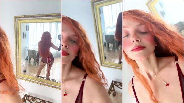Ruivinha irresistível em um vídeo picante, Maria Bartola