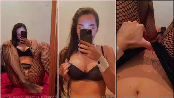 Ketlin Groisman no OnlyFans em um vídeo se divertindo e fazendo uma “siriquinha”