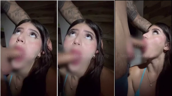 Xiomara Echavarria fazendo um boquete na putaria de graça