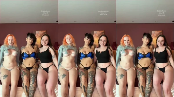 Vídeo da Babi Paloma tirando a roupa com as amigas pra lá de safadas