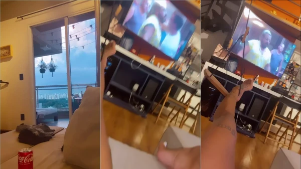 A Ludi, é claro, gravou um vídeo do periquitinha