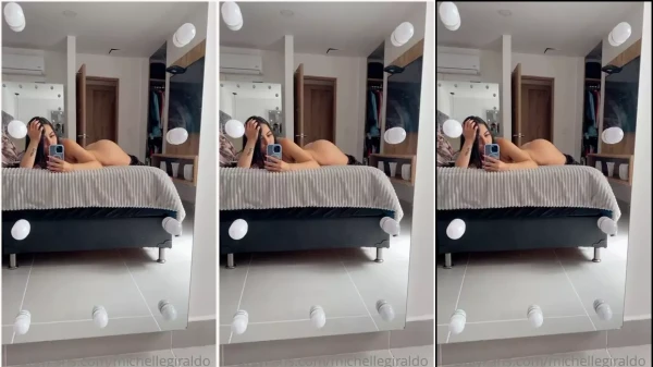 Michelle Giraldo gravou um vídeo deitada na cama, dando uma rebolada que é de tirar o fôlego!