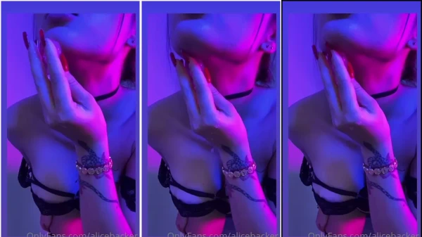Alice Backer se mostrando bem ousada em um vídeo picante