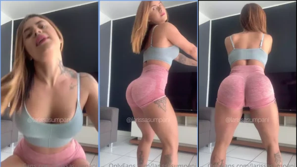 Larissa Sumpani causando com um look de academia super provocante!