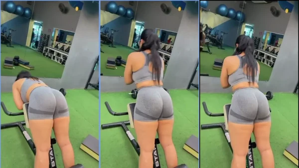 Alessandra Marques arrasando com seu charme na academia!
