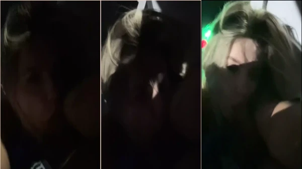 Giovanna Talamini em um vídeo que vazou na internet
