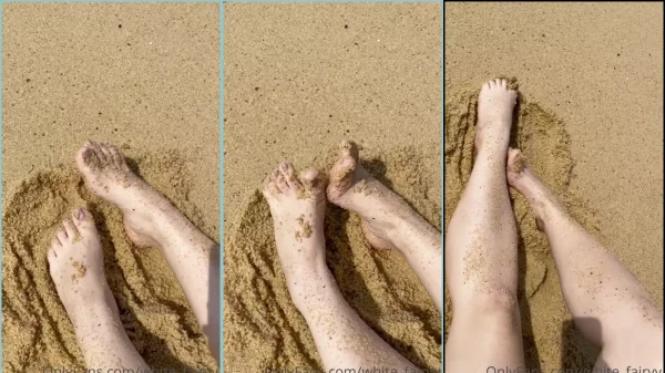 Fada Branca toda maravilhosa na praia