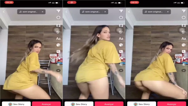 Vídeo da gata Paula Stefane arrasando com suas danças sensuais