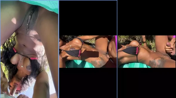Livia Santana em vídeo picante se divertindo ao ar livre