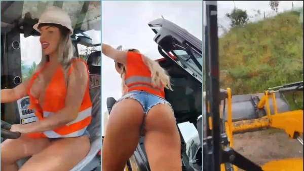Maikelly, toda gata, fazendo seu trabalho de peã!