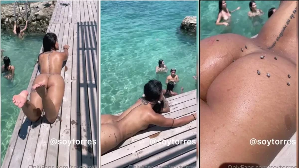 Aleja no OnlyFans de graça, mostrando suas curvas enquanto se bronzeia