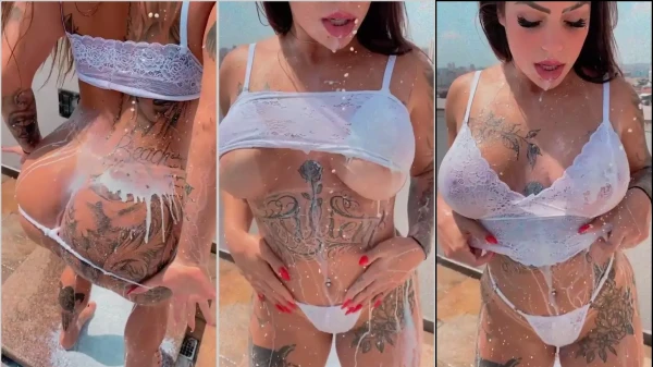 A Anny Alves se jogou em um banho de leite