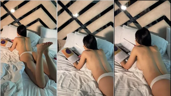 Linda gostosa, com um bundão incrível, Leidy Cano deitada de bruços