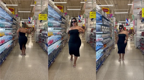 Nesse vídeo, a Juli Figueiro exibe seus encantos no mercado
