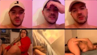 Paula Roblira, toda safadinha, apareceu pelada em uma live com o amigo!