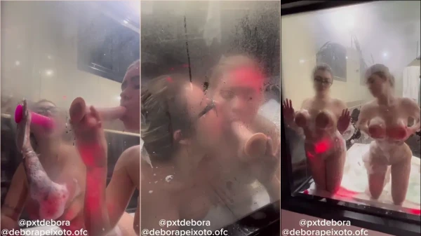 Vídeo caseiro da Gabi Tamiris se despindo no banho com a Débora Peixoto