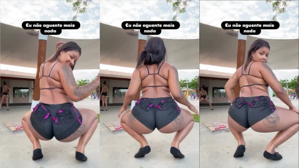 Ela tava toda poderosa, sensualizando com aquele bundão maravilhoso