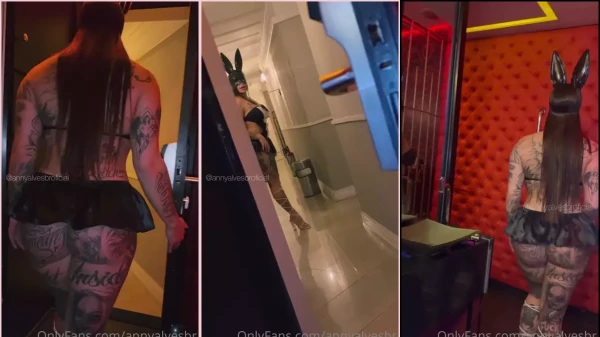 Anny Alves toda charmosa na fantasia de coelhinha sexy