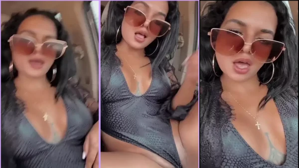 Dubraska mostrando a puta da xereca no carro