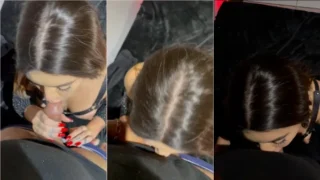 Thamires Oliveira degustando uns drinks quentinhos