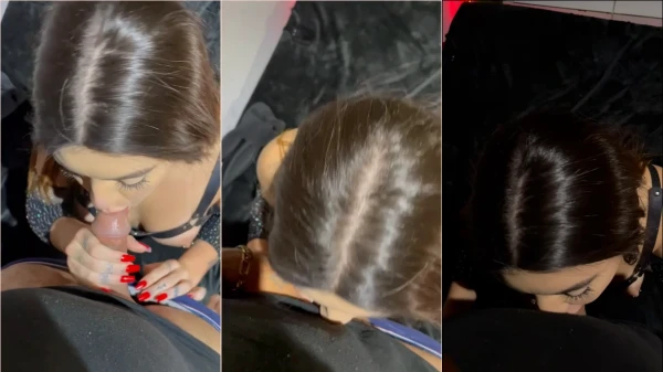 Thamires Oliveira degustando uns drinks quentinhos