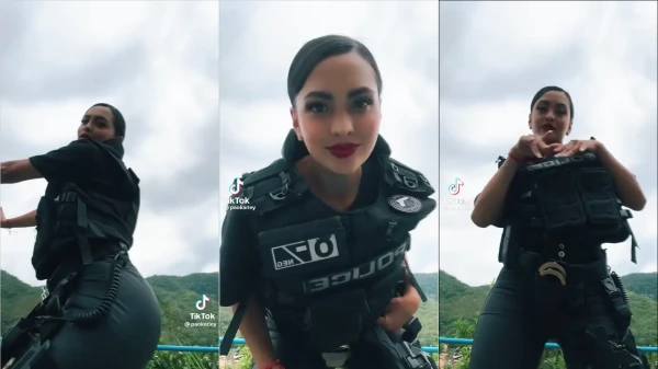 Vídeo adulto da morena policial deliciosa em ação