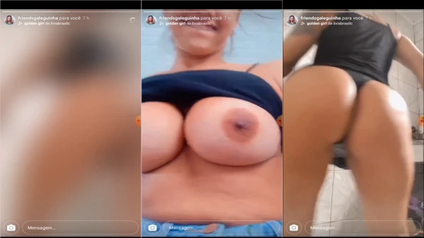 A galeguinha subiu a blusa pra mostrar os pezinhos
