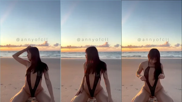 Vazou a Annyofcll dando um show em uma praia pública!