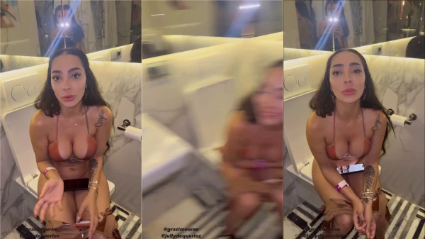 Vídeo da Grazi Mourão, a delícia, se aliviando