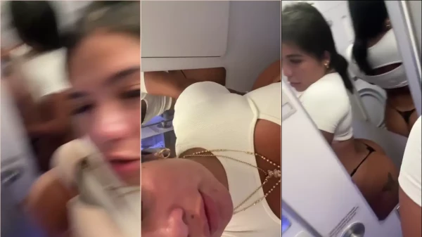 Vídeo da Mariaoficial1555 exibindo suas curvas, com um destaque para o decote e a bunda de fio dental